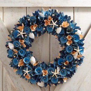 Pier 1 Imports Coastal Wood Curl 19" Wreath